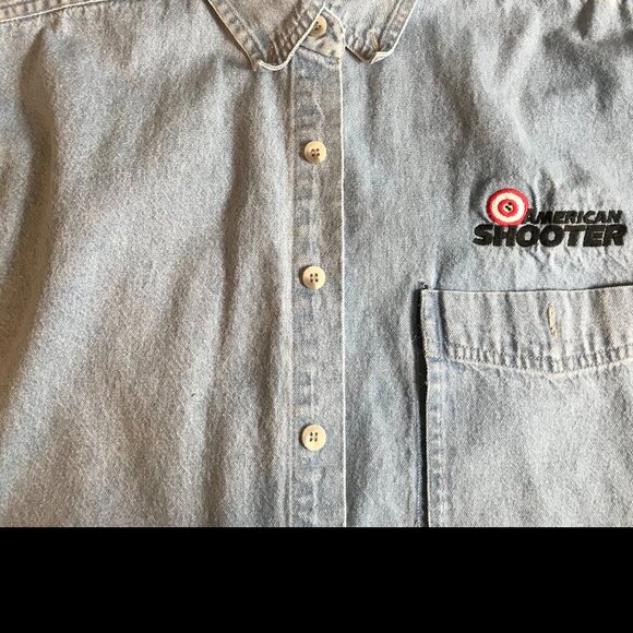 Table Rock Lake Map Patchwork Denim Jacket, Men M: Upcycled Handmade Distressed - Picture 4 of 10